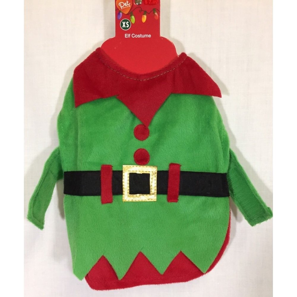 Dog Pet Santa Elf Costume & Christmas Antlers NEW